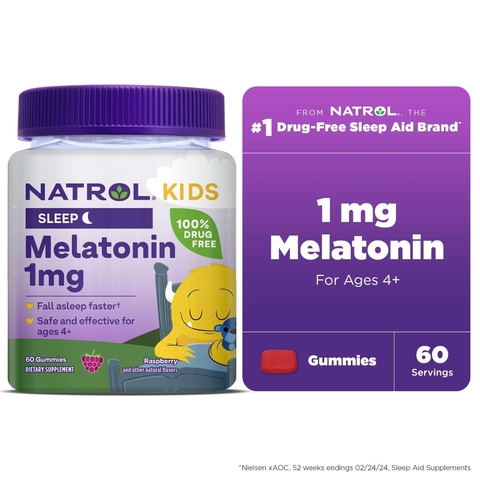 Melatonina Kids para criancas 60 Gummies NATROL 12/2026