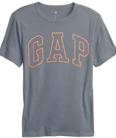 Camiseta Gap Cinza Logo Laranja - GAP4242 - Tamanho 8 anos na internet