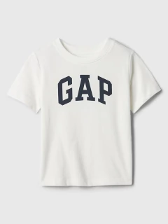 Camiseta Gap Branca Logo Azul Marinho - GAP8654 - Tamanho 5 anos na internet