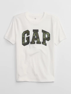 Camiseta Gap Off White Logo Militar- GAP4586 - Tamanho 8 anos na internet