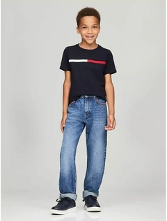 Camiseta Tommy Hilfiger Azul Marinho Logo- TH5243 - Tamanho 2 - 3 anos - comprar online