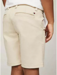 Bermuda Sarja Tommy Hilfiger Bege - TH9657 - Tamanho 14 anos - Mimos de Orlando