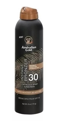 Australian Gold Continuous Sunscreen Spray with Instant Bronzer SPF 30 - comprar online