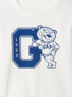 Camiseta Manga Longa Gap Branca- GAP881- Tamanho 4 anos - Mimos de Orlando