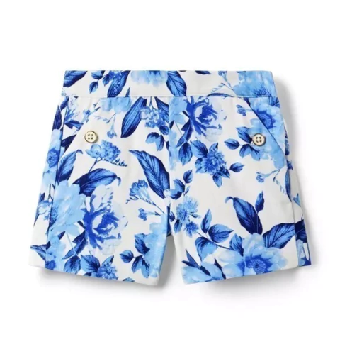 Short Floral Janie and Jack - Tamanho 5 anos