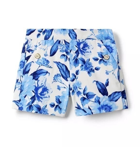 Short Floral Janie and Jack - Tamanho 6 anos