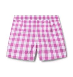 Short Popeline Gingham Lilás Janie and Jack - Tamanho 4 anos - comprar online