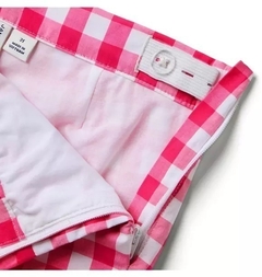 Short Popeline Gingham Pink Janie and Jack - Tamanho 6 anos na internet