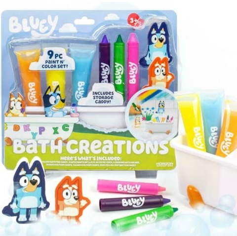 Conjunto brincadeiras de Banho Bluey