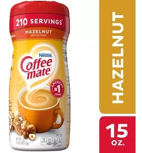 Coffee Mate Nestle Creme Para Café Hazelnut Avelã 425g