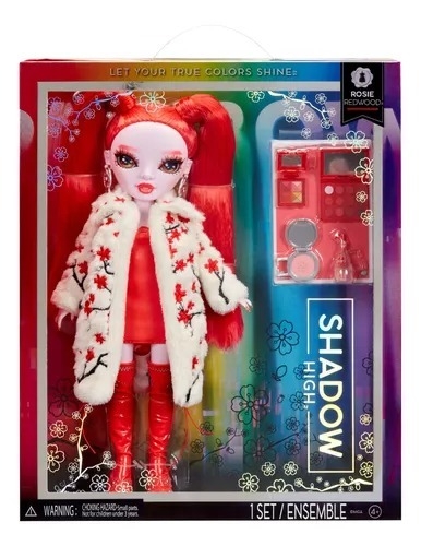 Boneca Rainbow High - Shadow High - Rosie Redwood - Série 3