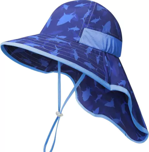 Chapéu Proteção Solar Shark - Tamanho de 2 a 9 anos