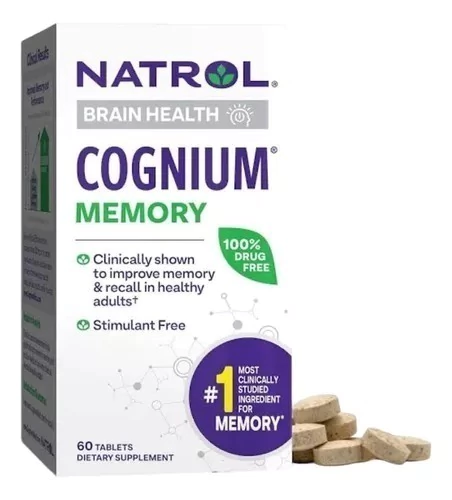 Natrol Cognium Memory Brain Health Importado Original 60 Tbs