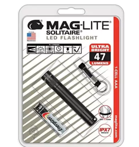 Mini Lanterna De Bolso E Chaveiro Socorro Maglite Solitaire