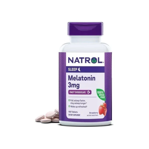 Melatonina 3 mg - Fast Dissolve - 150 capsulas - Natrol