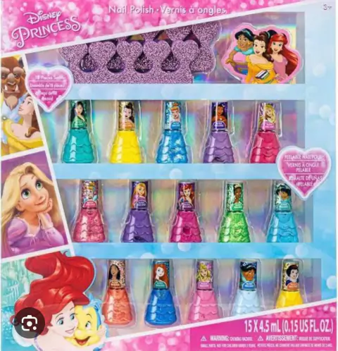 Kit Esmaltes infantil Disney Princesas- 15 esmaltes