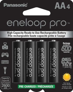 4 Pilhas Aa Recarregáveis Da Eneloop Pro 2600 Mah
