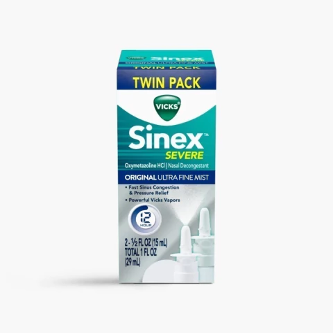 Twin Pack Sinex™ SEVERE Original Ultra Fine Mist Spray Nasal 0,5 FL OZ Venc 01/26