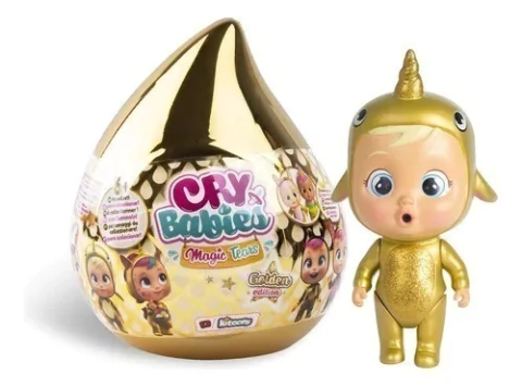 Cry Babies Magic Tears Dourada - 9 surpresas