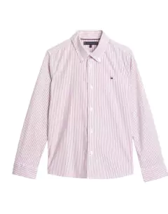Camisa Social Menino Tommy Hilfiger Rosa Claro - TH010 - Tamanho 4 - 5 anos na internet