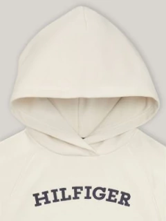 Conjunto Infantil Menina Moletinho + Legging Tommy Hilfiger Creme - Tamanho 12 - 14 anos - comprar online