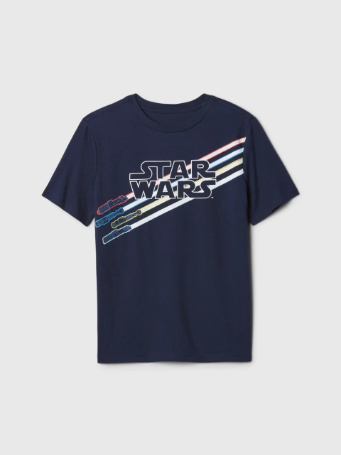 Camiseta Gap Star Wars Azul Marinho - GAP4513916 - Tamanho 12 anos