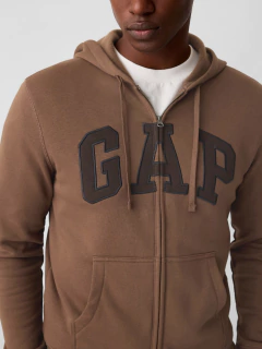 Moletom Gap Masculino Marrom Zíper - GAP06879 - Tamanho G - comprar online