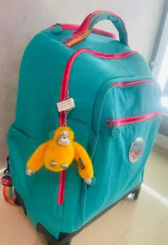 Imagem do Mochila Kipling com rodinhas New Zea para laptop de 15 polegadas - Verde