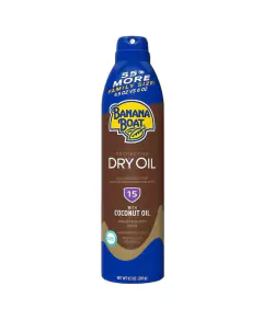 Bronzeador Banana Boat Dry Oil Fps 15 com Óleo de Coco - 269 gramas