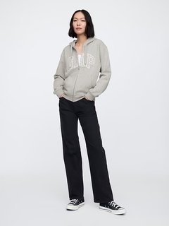 Moletom Gap Zíper Feminino Cinza -GAP654 - Tamanho M - Mimos de Orlando