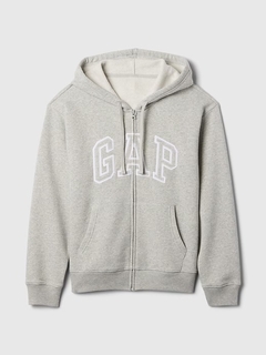 Moletom Gap Zíper Feminino Cinza -GAP654 - Tamanho M - comprar online