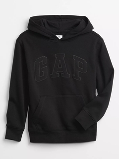 Moletom Gap Fleece Preto - Gap0890- Tamanho 14 - 16 anos