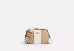 Bolsa Coach Jamie Camera Bag Signature Canvas With Stripe