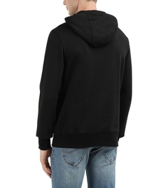 Moletom Fleece Tommy Masculino Preto Listra - TH00254 - Tamanho G - loja online