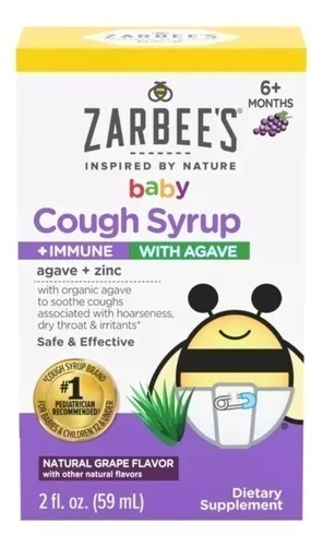 Zarbees Cough Syrup Baby Immune + Agave - 59 ml