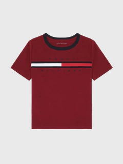 Camiseta Tommy Hilfiger Bordô- TH685 - Tamanho 12 - 14 anos na internet