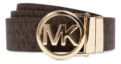 Cinto Michael Kors Reversível Marrom Escuro Monograma/Marrom - Tamanho M - comprar online