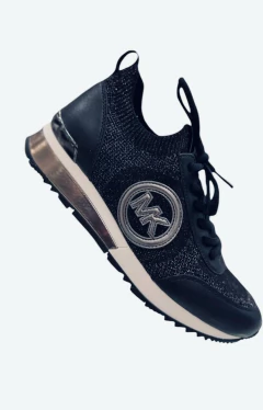 Tênis Michael Kors Preto/Prateado - Tamanho 8,5 USA - 38/39 Brasil