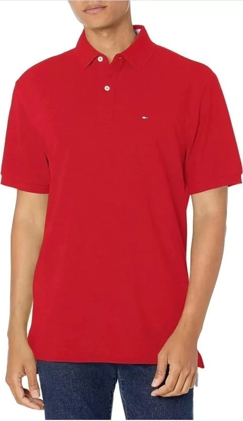 Camiseta Polo Tommy Hilfiger Vermelho - TH7811 - Tamanho 16 - 18 anos - comprar online