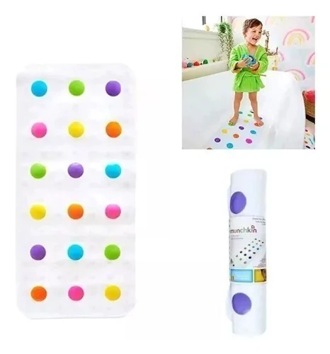 Tapete Antiderrapante Infantil Para Banho Colorido Munchkin - comprar online