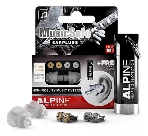 Protetor Auricular Alpine Music Safe Classic Para Músicos Cor Branco - comprar online
