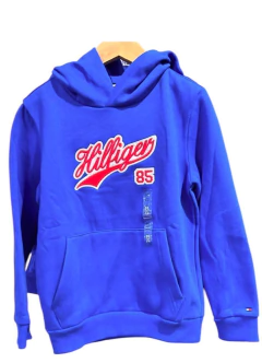 Moletom Capuz Tommy Hilfiger Menino Bordado Azul - TH401 - Tamanho 8 - 10 anos na internet