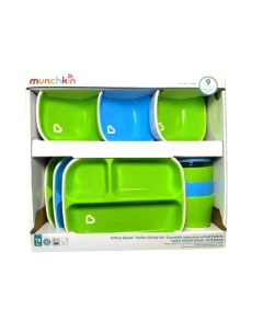 Conjunto de jantar infantil Munchkin Splash de 9 peças