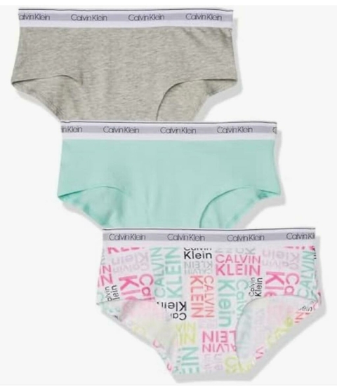 Kit 3 Calcinhas Hipster - Modern Cotton - Calvin Klein - Tamanho 10 - 12 anos