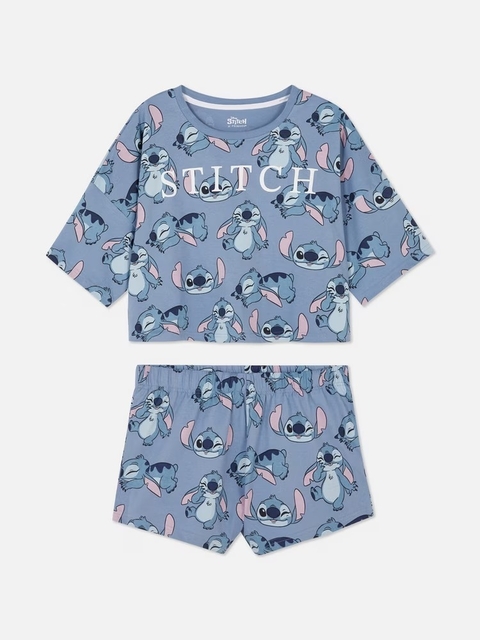 Pijama Feminino Stitch - Tamanho P/M