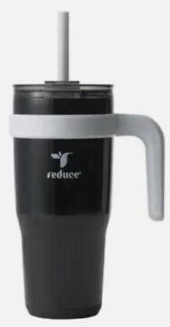 Copo Térmico De Aço Inoxidável Preto/Branco - Reduce - 680ml - comprar online