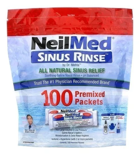 Neilmed Sinus Rinse Nariz Saudável 100 Packets Limpeza Nasal - EXP 07/28 - comprar online