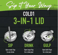 Copo Térmico De Aço Inoxidável Rosa/Laranja - Reduce - 680ml - Mimos de Orlando