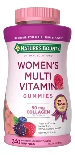 Vitaminas De Colágeno Nature'S Bounty Para Mulheres - 240 Gummies - Exp 07/26