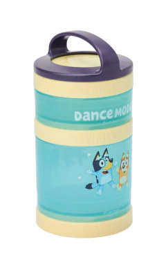 Kit 03 Potinhos com Tampa Infantil Bluey Azul na internet